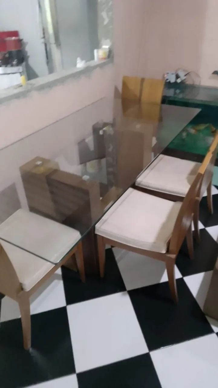 Mesa de jantar com 4 cadeiras 1.00x2.00 - Foto 4