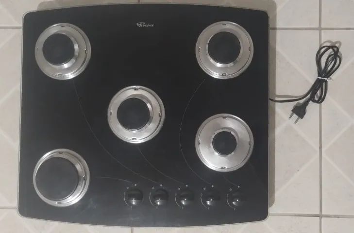 Cooktop - Fogão 5 Bocas Fischer c/ registro e mangueira 1MT