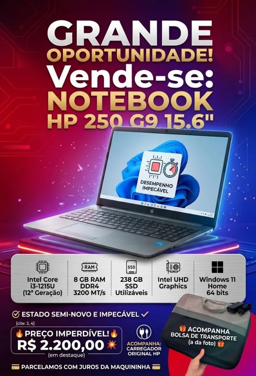 NOTEBOOK HP 250 G9 