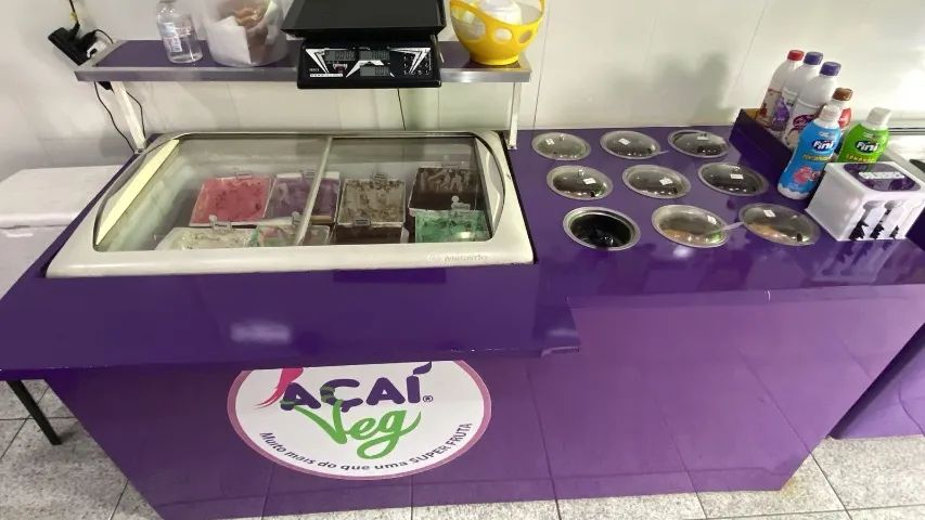 Balcão self Service sorveteria açaí 