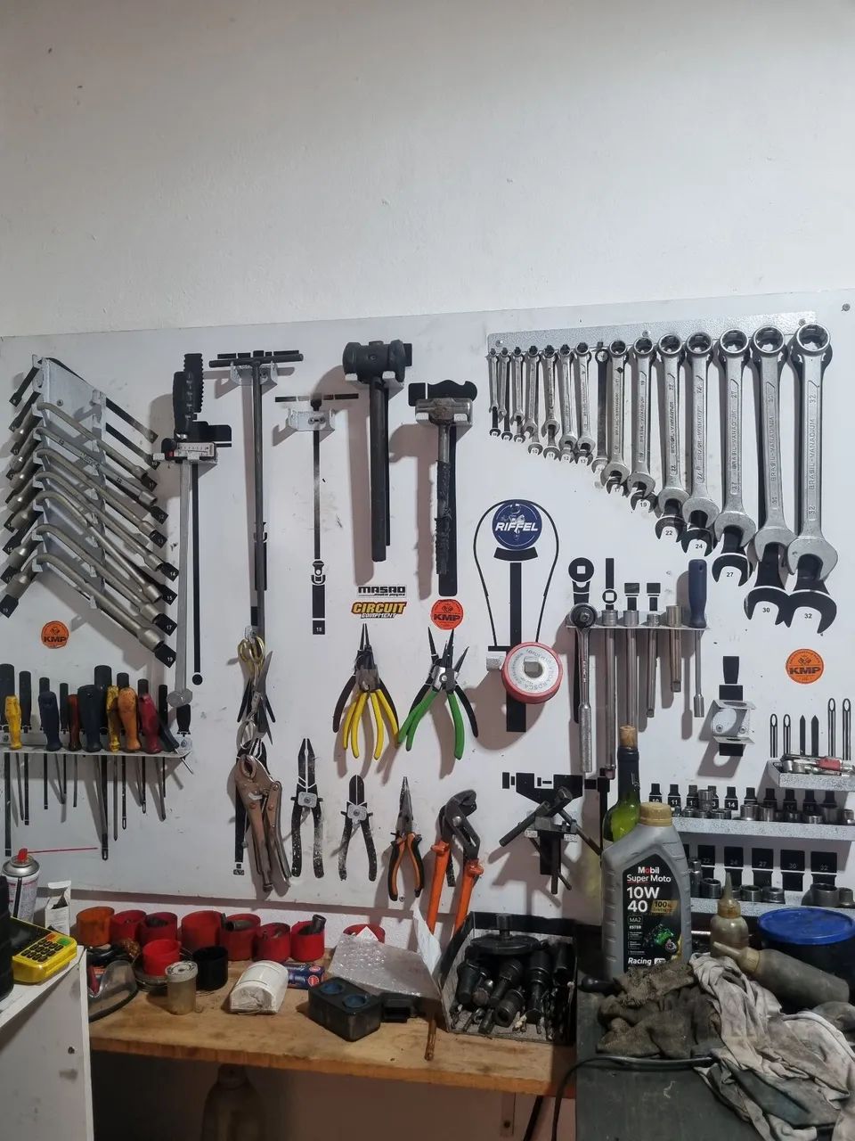 Fundo de oficina de moto 