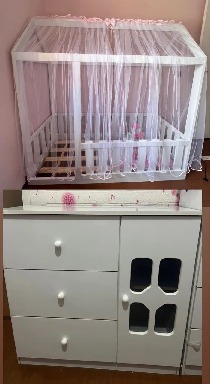 CÔMODA E CAMA MONTESSORI CASINHA