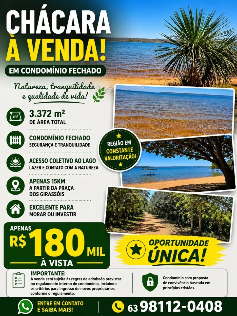 Chácara no KM-12 -TO-010 saída para Lajeado  - Foto 2