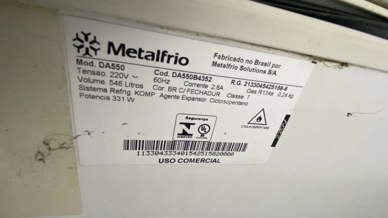 Freezer Horizontal Metalfrio DA550 - Geladeiras e Freezers - Setor