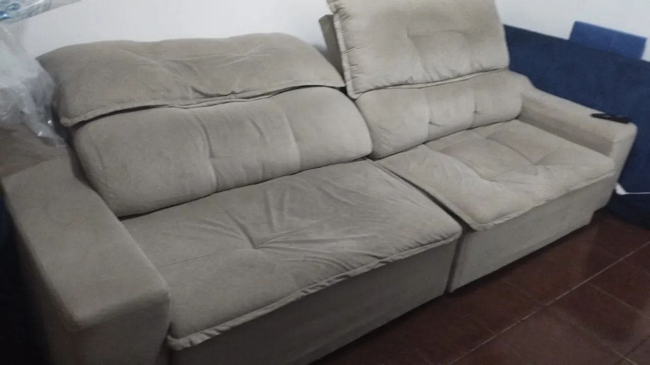 Sofá retrátil/Reclinável 2,85m 