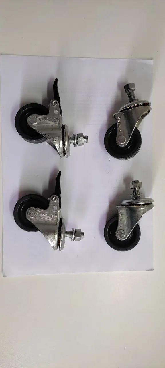 Rodízio Industrial 80kg (com e sem trava)