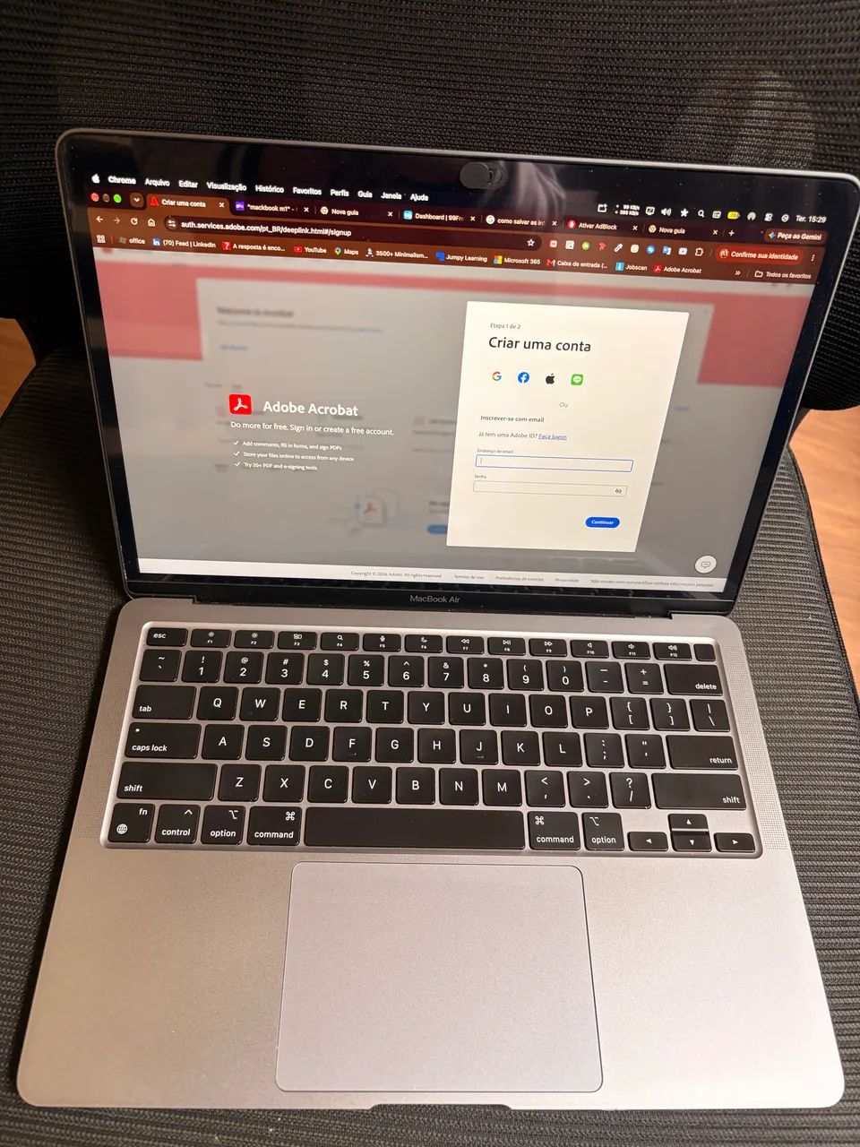 MacBook Air M1 512GB SSD (Cinza Espacial) - Impecável + Brinde