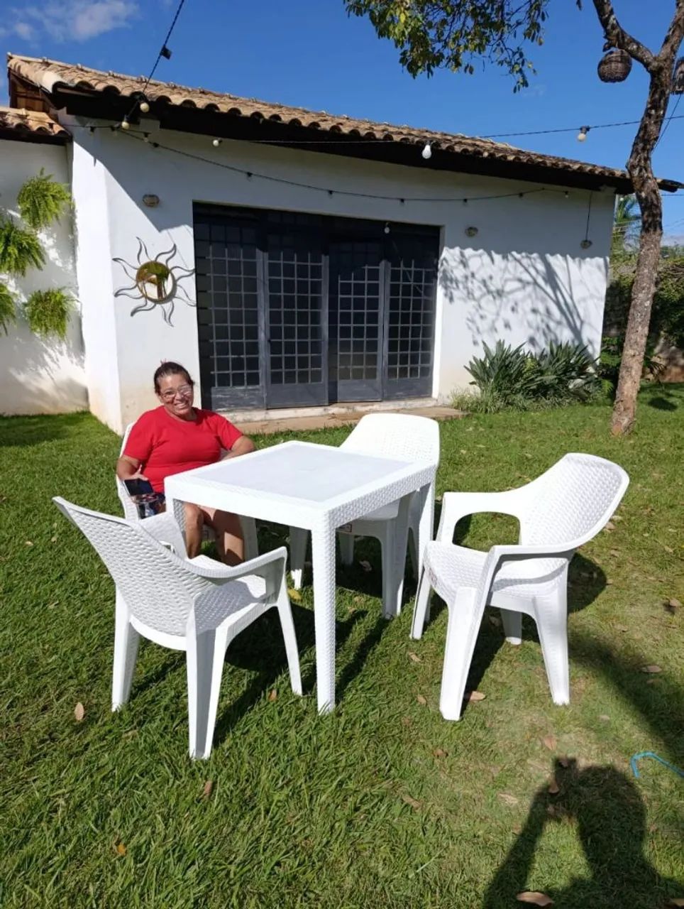 Cadeira ratan área externa 154kg - Foto 4