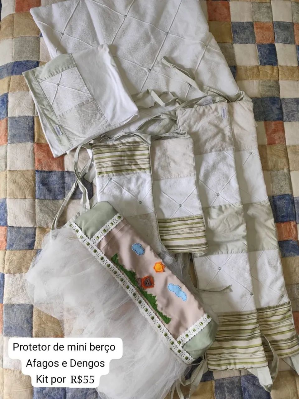 Kit protetor mini berço 
