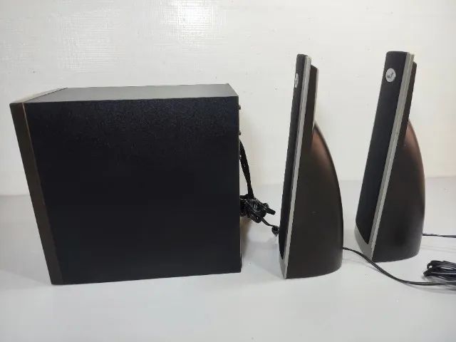 Caixa Amplificada Som Pc Antigo Genius Mtm (Usado) - Foto 3