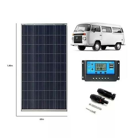 Kit Painel Solar Para Kombi / Motor Home 150w / onibus