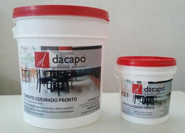 Cimento queimado Piso - pronto Dacapo 20kg