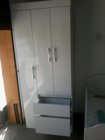 Promocao guarda roupa 3pts mostruario (novo) 398,00 no dinheiro entrega gratis - Foto 2