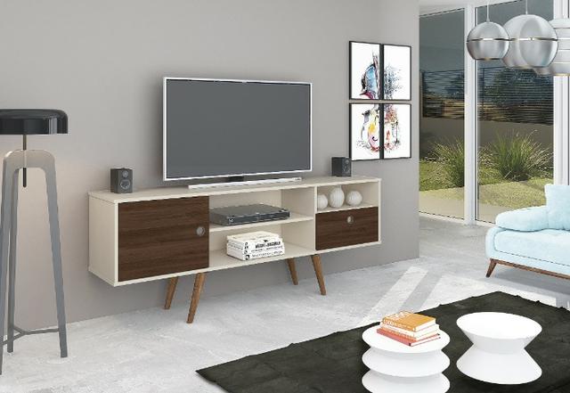 Rack bancada Ideale pés retrô p/ TV = Frete e montagem grátis! - Foto 2