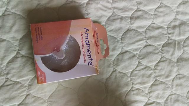 Cinta Moderna tamanho M, bico de silicone e concha de amamentação - Foto 5