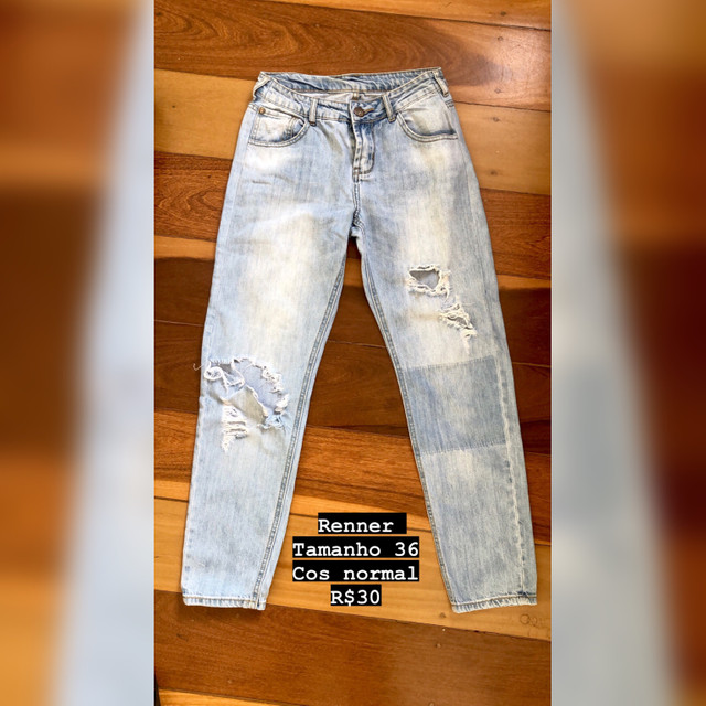 calça rasgada renner