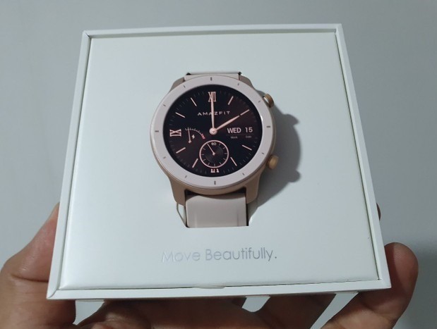 smartwatch amazfit gtr 42mm rosa