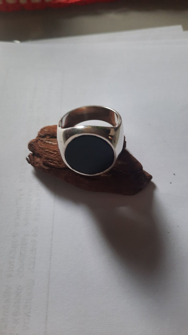 Anel oval de prata  - Foto 4