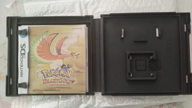 1 caixa protetor para pokemon heartgold/soulsilver caso nintendo ds