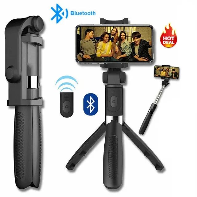 Bastão Pau Selfie Tripe Bluethooth Controle Remoto Blutuf - Foto 2