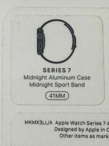 Apple Watch Series 7 41mm mignight alumínum