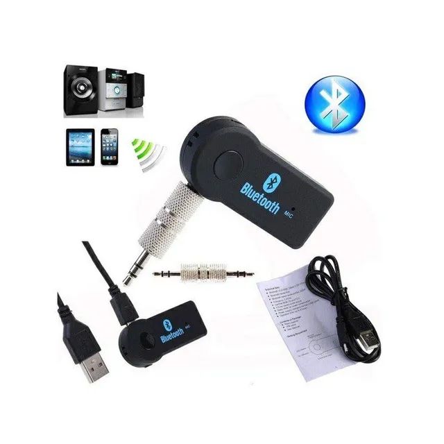 Transmissor De Musica Receptor Bluetooth P2 Adaptador Auxiliar para Carro - Foto 2