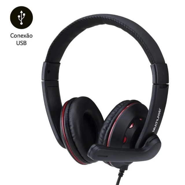 Fone Headset Business Multilaser Gamer USB Pc PS4 Xbox Phone - Foto 5