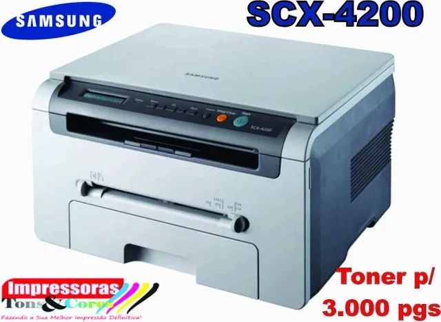 Multifuncional Laser Samsung SCX-4200 C/ Toner Novo, 100% Revisa E.