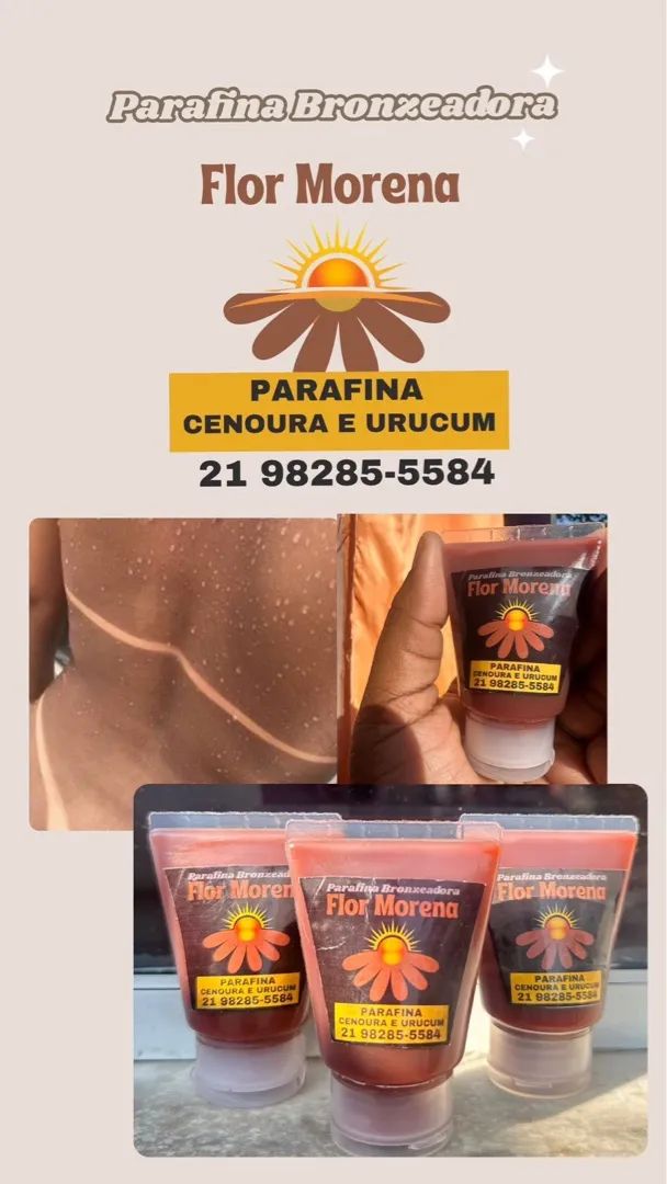 Óleo de parafina bronzeadora 