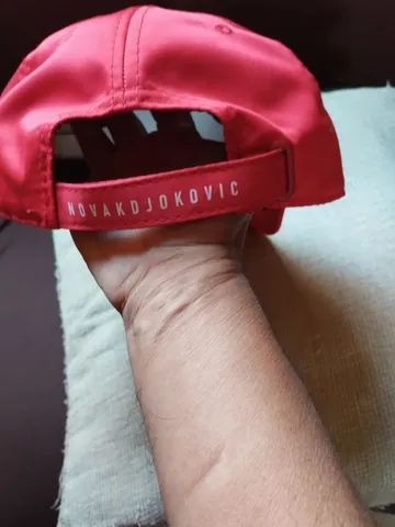 Boné Lacoste Djokovic na cor vermelho novo zero  - Foto 5