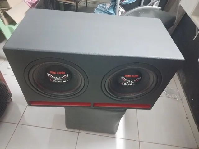 Caixa bomber bicho papão 600 rms cada 4 ohms