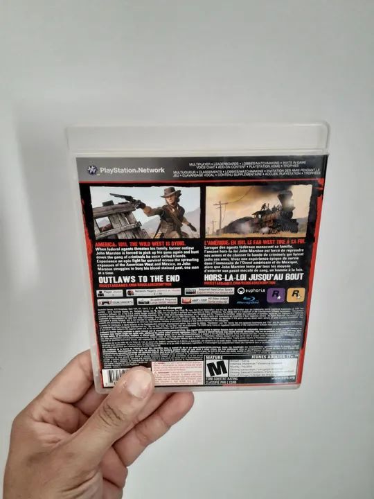 40 Reais, Red Ded Redemption Ps3, Com mapa e Manual. Jogos de Vídeo
