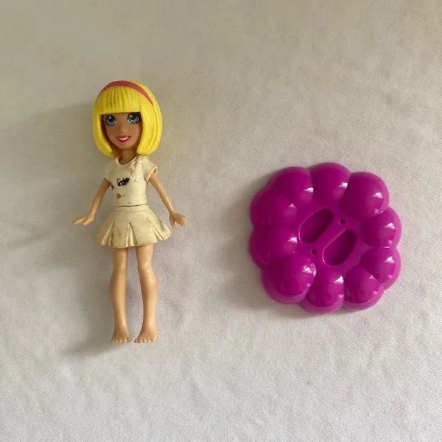 Lote Polly Pocket Lanchonete Acessórios Roupas Sapatinhos Sem Par - Foto 2