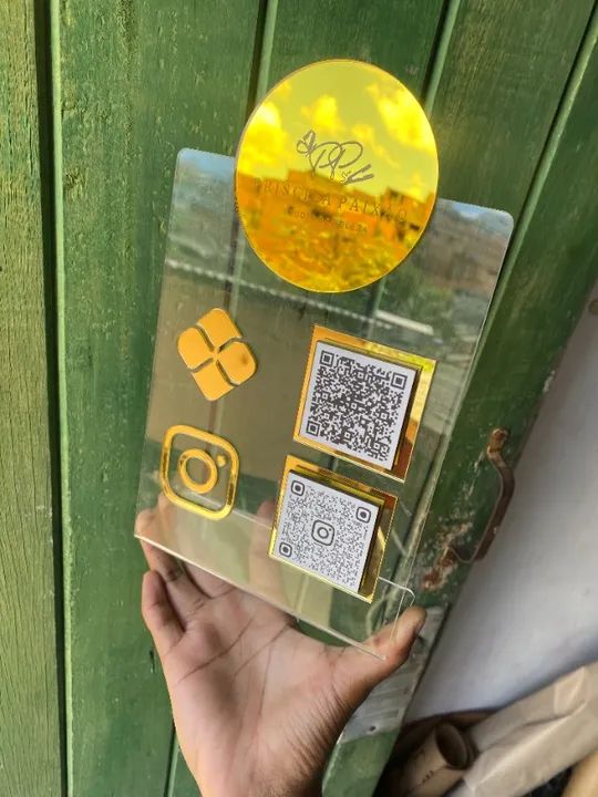  Plaquinha Pix Personalizada em Acrílico