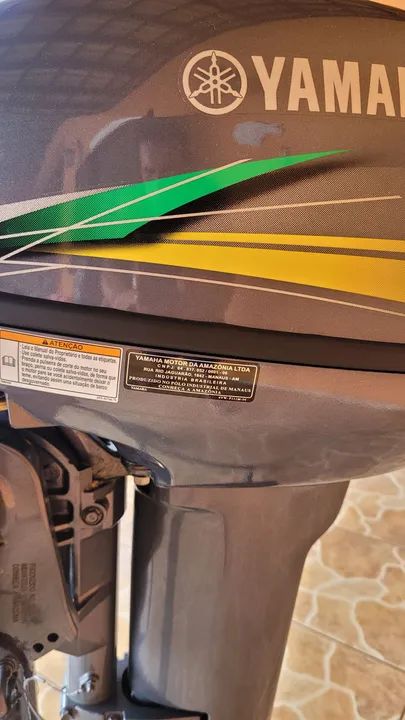 Motor popa yamaha 15h 2023 igual a um novo.  - Foto 5