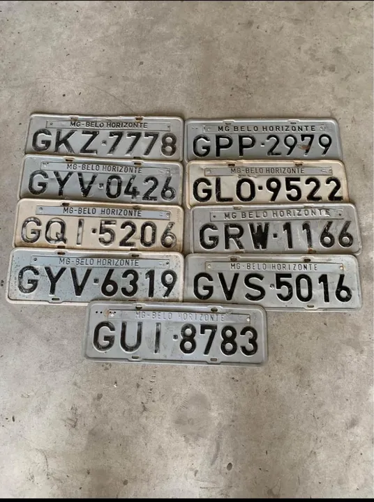 Lote de placas - Coleção!
