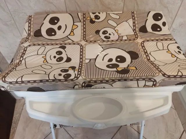 Banheira para Bebê com Suporte e Trocador - Classic - Panda