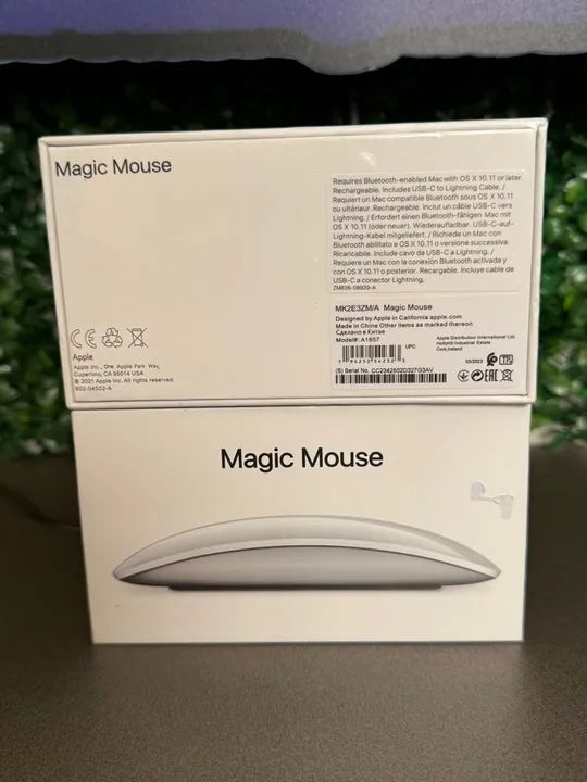 PRONTA ENTREGA MAGIC MOUSE 2 1600DPI MULTI-TOUCH NOVO LACRADO 