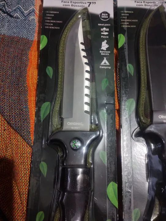 Faca Esportiva com Bússola 7" - Foto 3