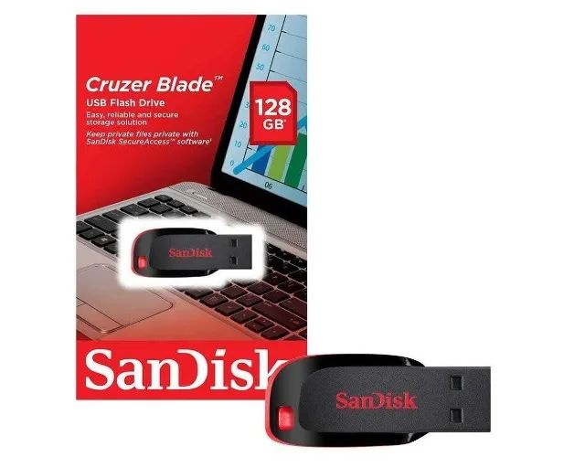 Pen Drive 128gb Cruzer Blade - Sandisk