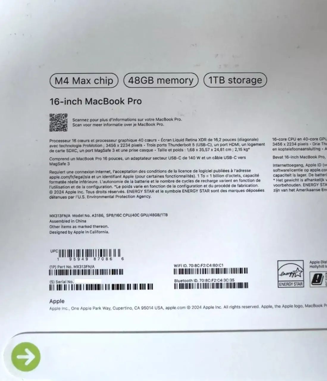 MacBook Pro Chip M4 Max 2024 48GB/ 1TBSSD  - Foto 2