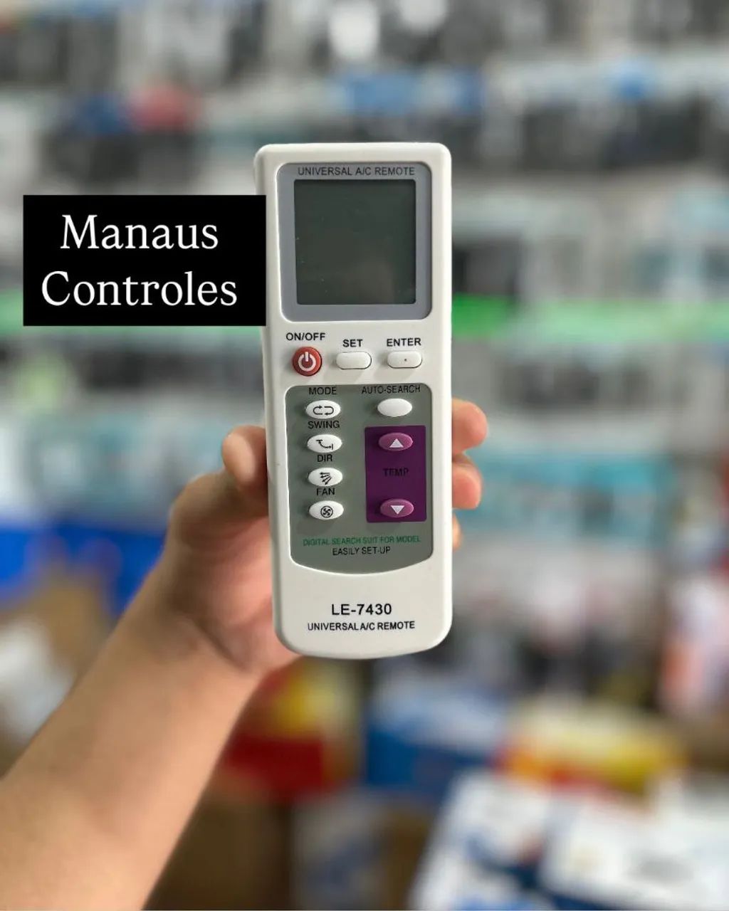 Controle para Ar Condicionado Universal 