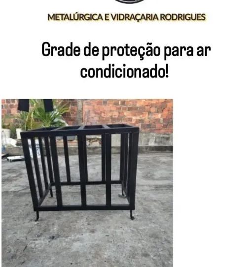 Grade de proteção para ar condicionado