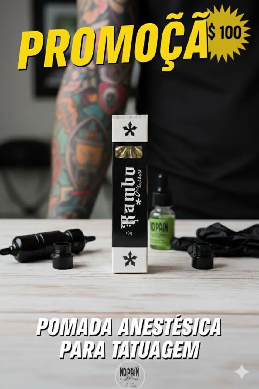 pomada anestésica para tatuagem!! 