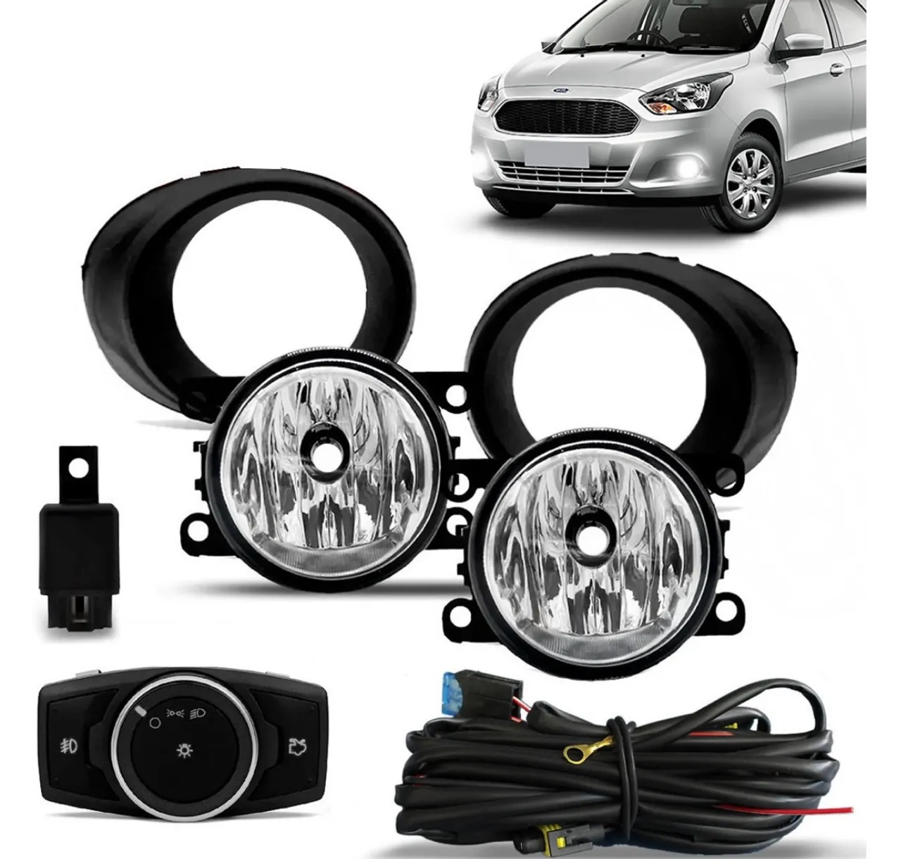 Farol de Milha Ford Ka 2015 em diante - Novo botão modelo original