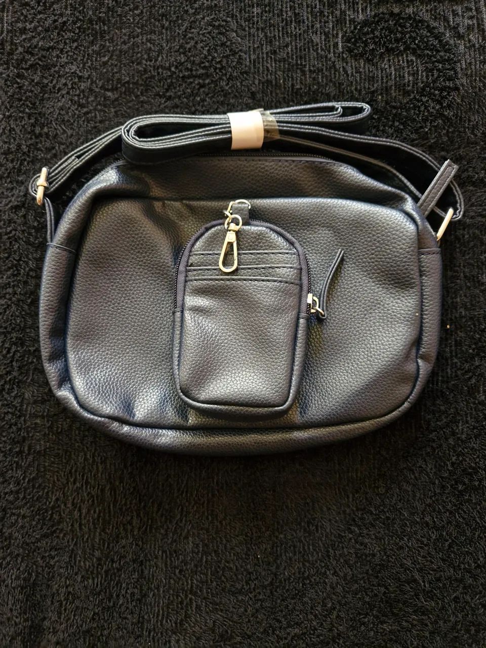 Bolsa de Ombro Azul com porta moedas