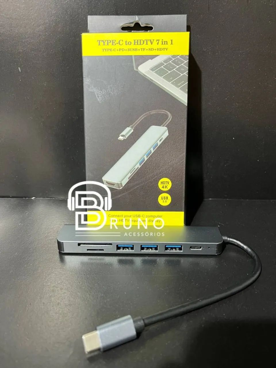 Adaptador Tipo C para HDTV 7 em 1