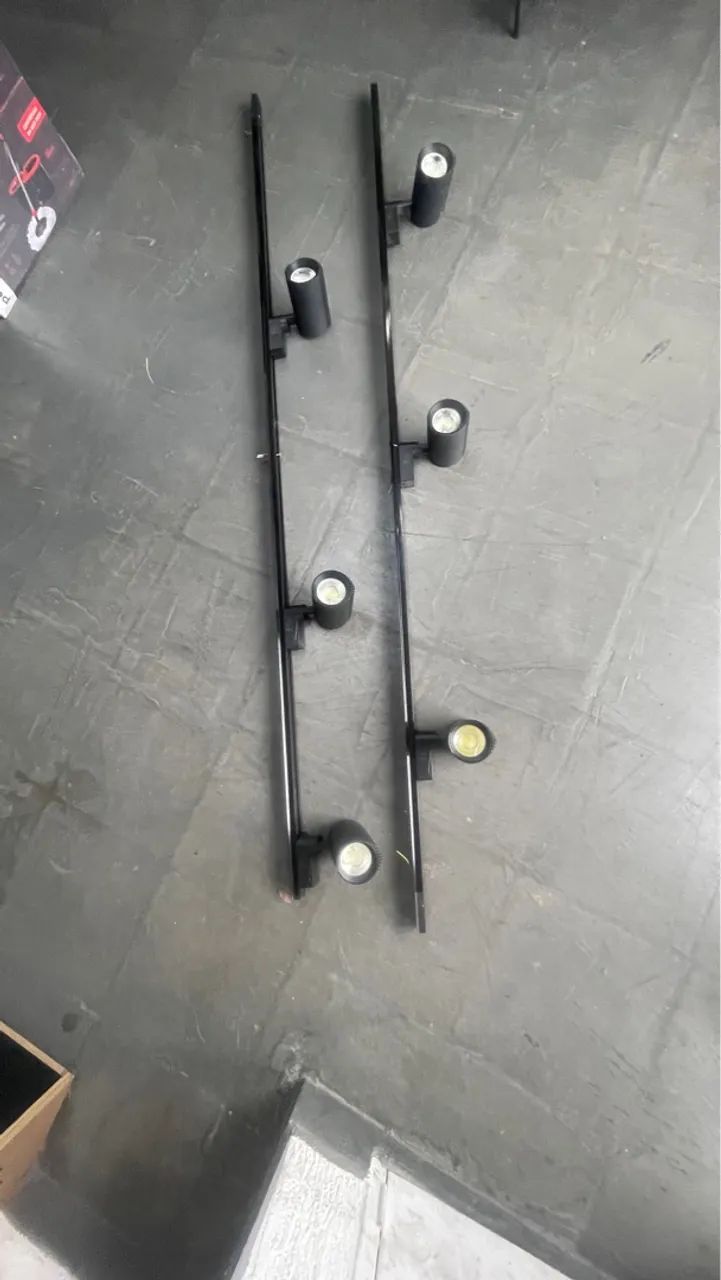 KIT TRILHO COM 3 iluminação lojas salas 