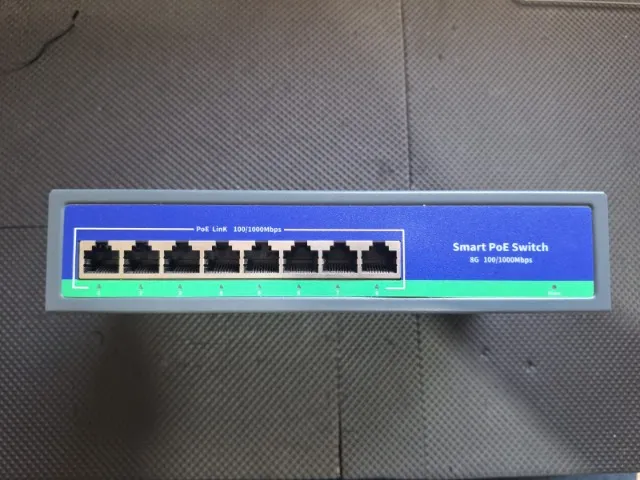 Switch POE AF/AT Gigabit 8 portas