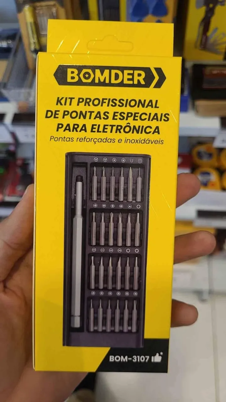 CONJUNTO COM 25 PONTAS ESPECIAIS PARA MANUTENCAO celulares/smartphone - Loja Mega Tudo